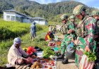 Satgas Yonif 711/Raksatama Dongkrak Perekonomian di Papua
